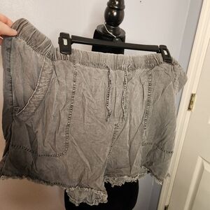 Time And Tru Size XXXL(22) Dark Gray Shorts Drawstring Jean